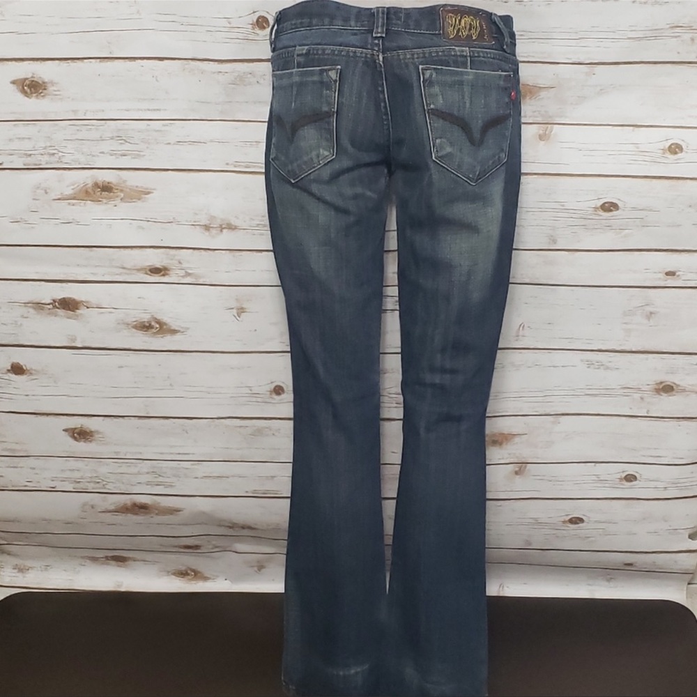 VOV dark wash distressed jeans